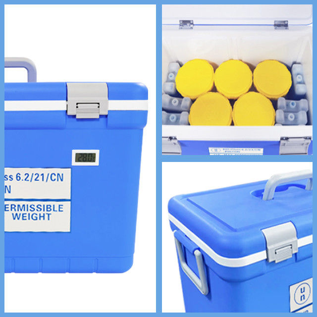 UN3373 Insulation thickness ≥25mm PE PP Shipping Box for Medical Samples Transportation