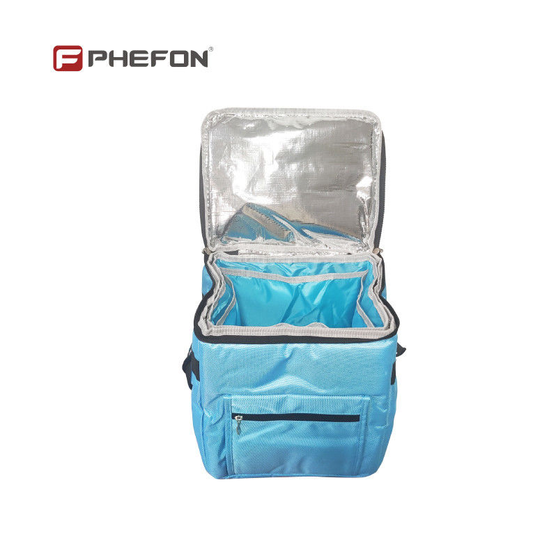 Phefon Soft Cooler With Pearl Wool Insulation Adjustable Shoulder Strap And Optional Temperature Display For Medical Cold Chain Logistics
