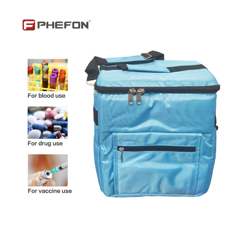 Insulation Medical Cold Storage Soft Cooler Bag With 15L / 33L Capacity And Adjustable Shoulder Strap Optional Temperature Display