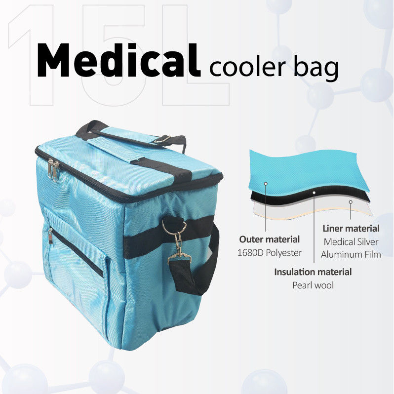33L Capacity Soft Cooler Bag With Insulation And Customizable Logo For Medical Cold Chain Logistics