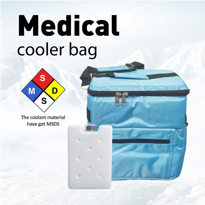 Custom Logo Support  Insulation Soft Cooler With Double Zipper Closurefor Medical Storage