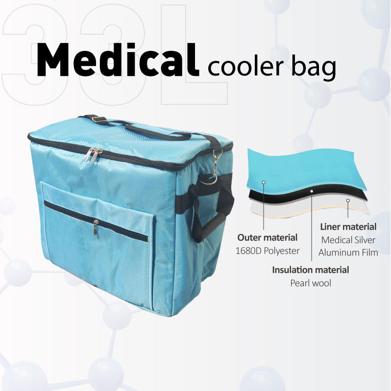 Medical Cooler Bag With Adjustable Straps Ideal For Temperature-Sensitive Drugs Transportation Cold Bag