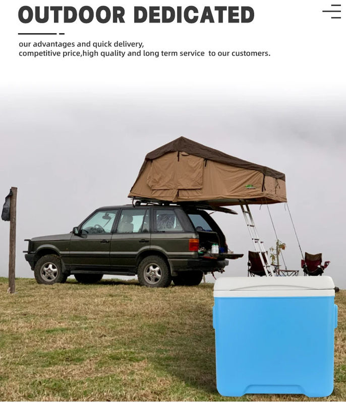 30L Ice Cooler Box For Camping Fishing BBQ And Outdoor Events Blue Customize