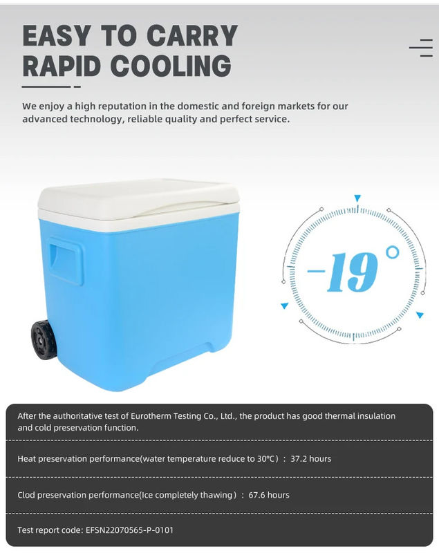 Large Capacity Cooler Ice Box For Outdoor Events Cold Chain Storage