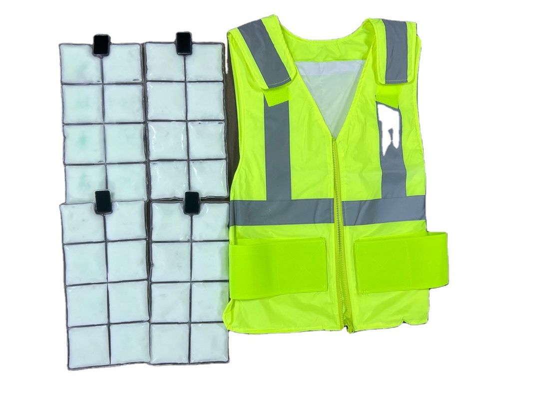 Pullover Cooling Vest  With PCMs Flexible TPU Pouches 4 Hours Cooling Time PCM Cooling Vest