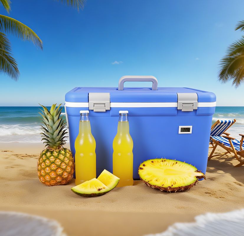 30L Ice Cooler Box for Camping, BBQ, and Picnic - 48h Cold Storage