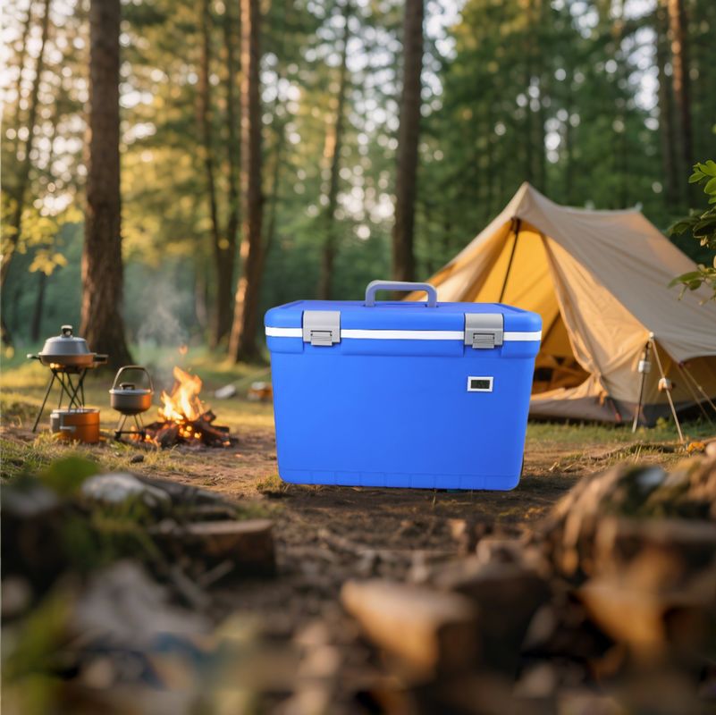 30L Plastic Ice Cooler Box for Camping, BBQ, and Picnic - Model FS-30L