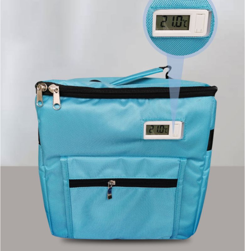 Soft Cooler Bag Optional Temperature Display For Medical Cold Chain Logistics With Ice Packs