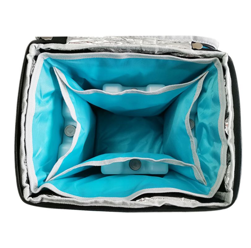 Soft Cooler Bag Optional Temperature Display For Medical Cold Chain Logistics With Ice Packs
