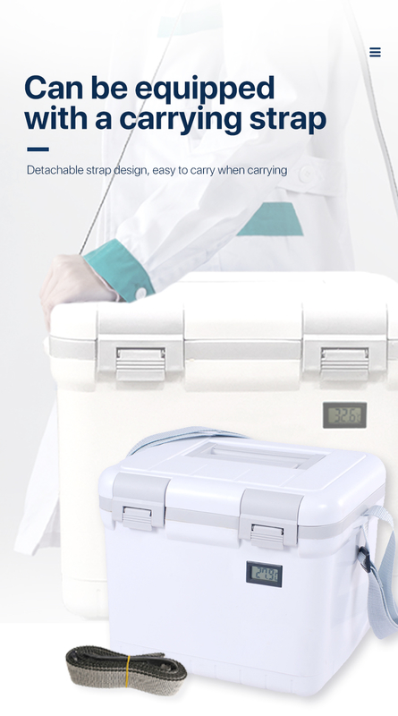 Hard Cooler Box 6Liters Portable medical Cooler Box With CFC-Free PU Foam Insulation For Long Duration