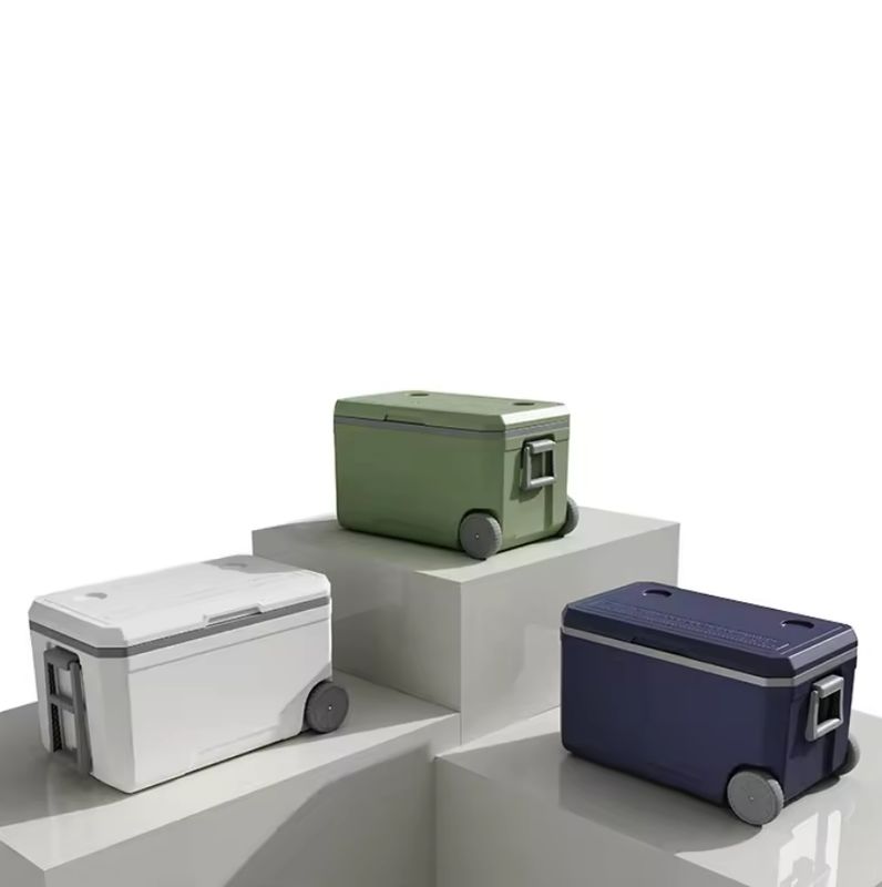 Hard Ice Cooler Box With Wheels 70L Capacity Insulated Cooler Box CE And ISO Certified
