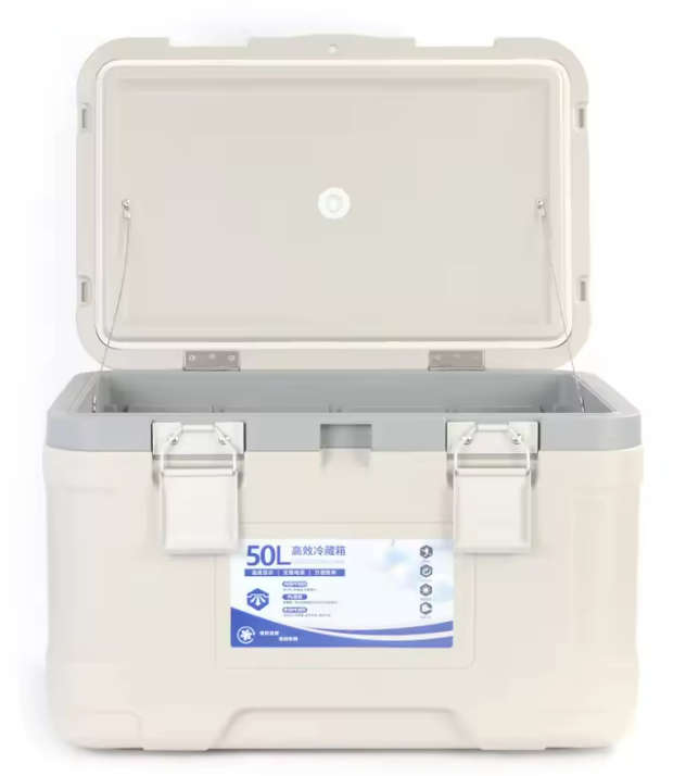 Lightweight and Portable Ice Cooler Box for Food Storage on Picnics Custom Logo Hiking Fishing Camping 50L Hard Cooler Beer Ice Cooler Box Hard Cooler Box