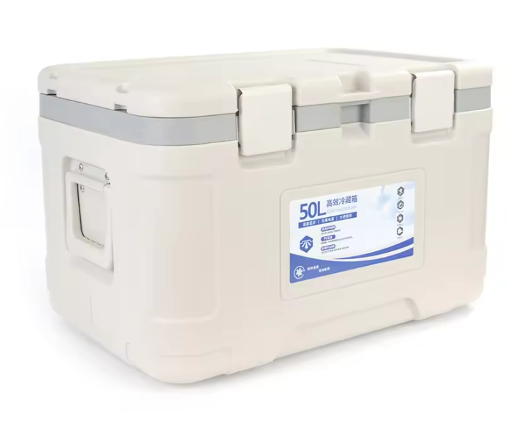 Lightweight and Portable Ice Cooler Box for Food Storage on Picnics Custom Logo Hiking Fishing Camping 50L Hard Cooler Beer Ice Cooler Box Hard Cooler Box