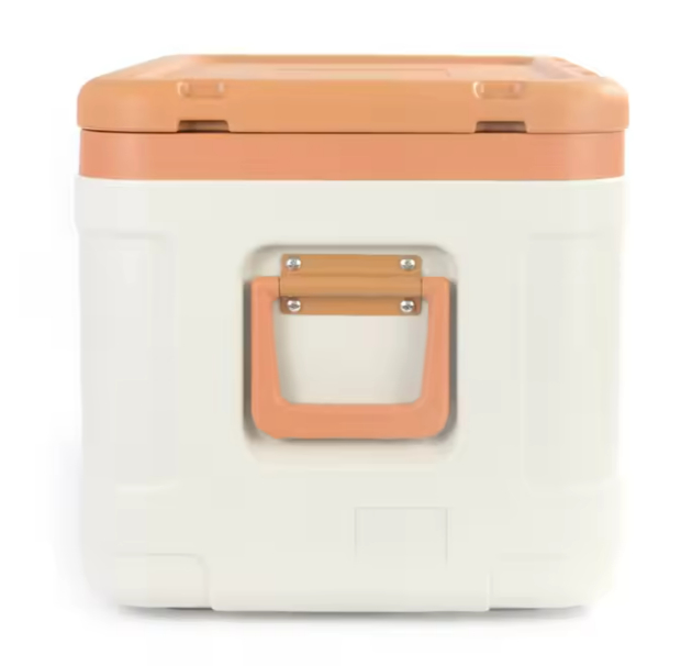 50L Plastic Ice Cooler Box With Wheels Waterproof and Thermal Insulated Hard Cooler for Outdoor Activities