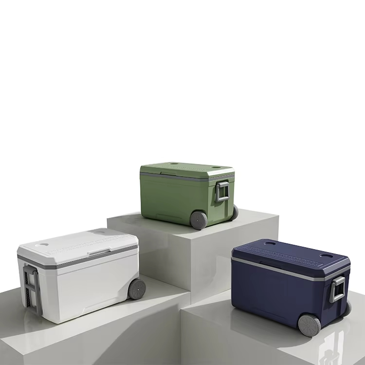 Phefon Wheels Ice Cooler Box 70L Capacity Insulated Cooler Box CE And ISO Certified