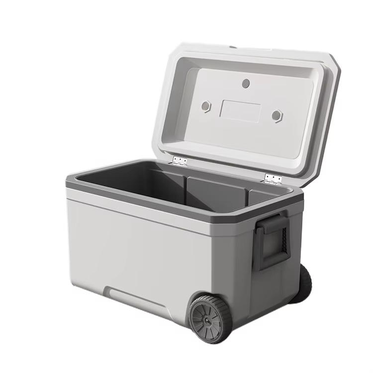 ISO Certified 70L Capacity Hard Ice Cooler Box With Wheels For Cold Retention