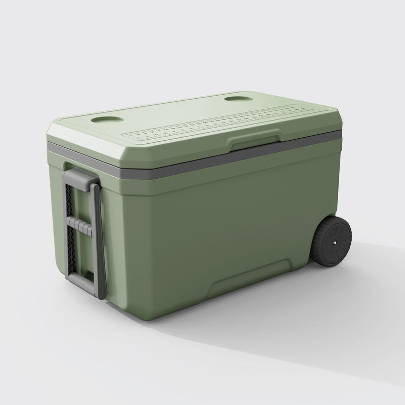 Hard Ice Cooler Box Support OEM ODM With Wheels White Green Blue Color For Choose