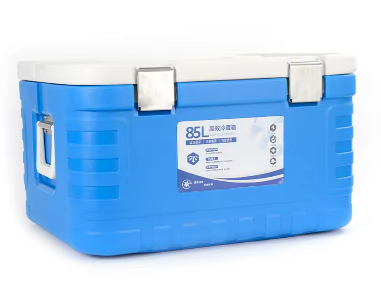 85L Capacity PU Material Ice Cooler Box for Outdoor Activities Measuring 645*525*380mm and Weighing 8.6kg