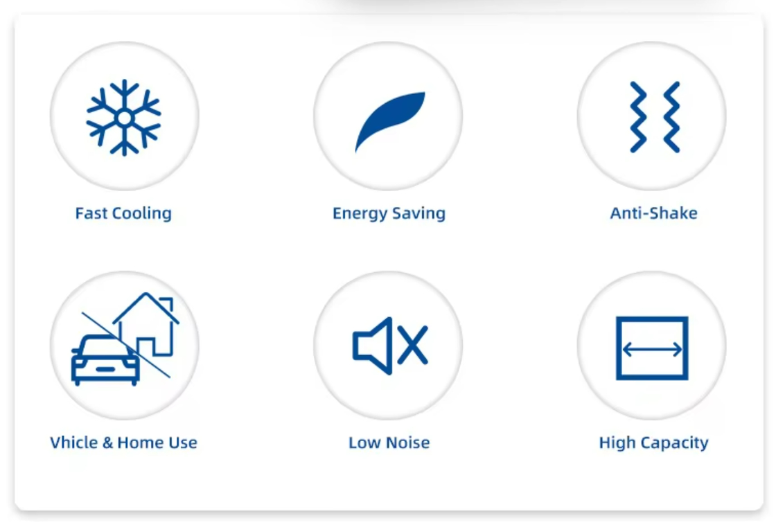 Versatile Insulated Ice Cooler Box with Hinged Lid and Ice Pack for Cold Chain Storage