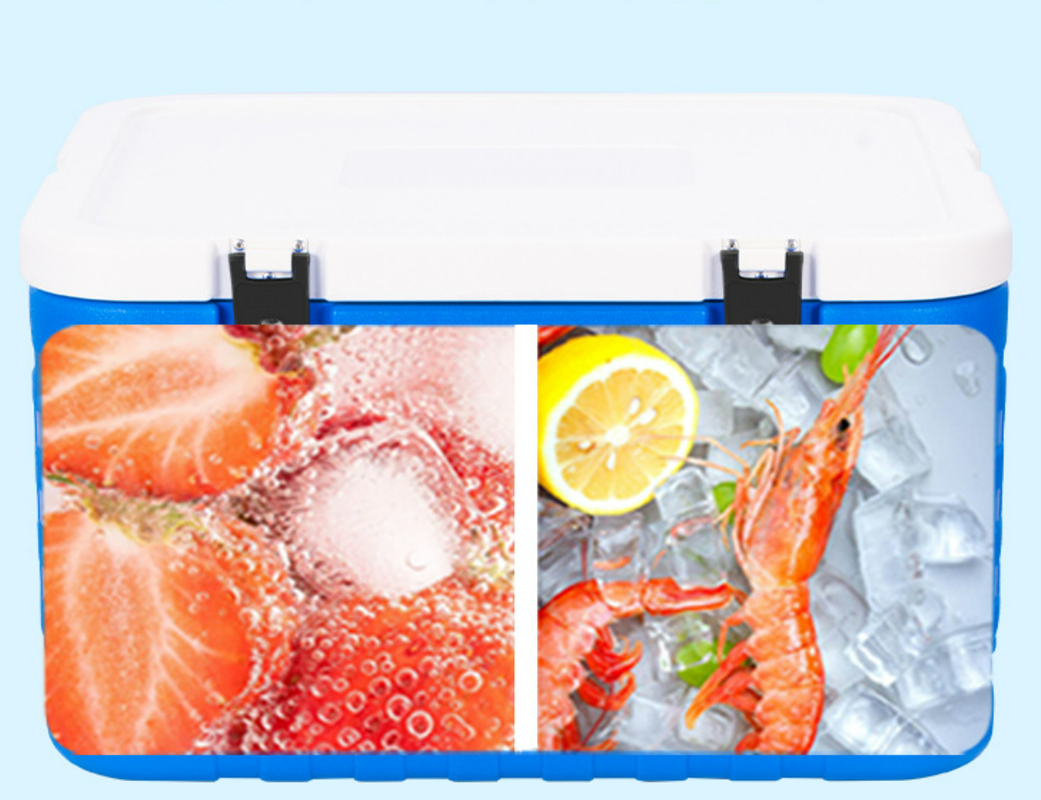 Phefon FS-85L Insulated Ice Cooler Box with Hinged Lid for Cold Chain Storage