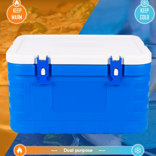 FS-85L Ice Cooler Box with Temperature Display and 327*167*205mm Internal Dimensions for Food Camping BBQ Picnic
