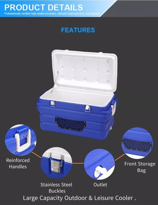 Portable 90L Cooler Box Large Capacity High Quality Pfor Hospital /Laboratory Cold Chain Transportation