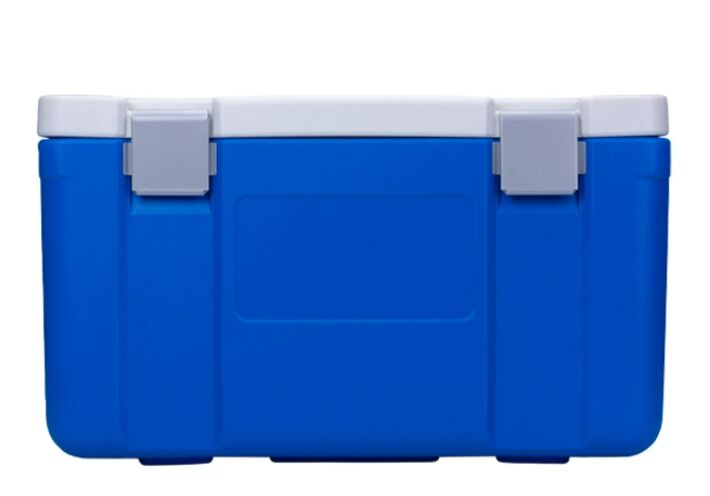 Blue 65L Ice Cooler Box with 36~48h Cold Storage for Camping and Outdoor Activities