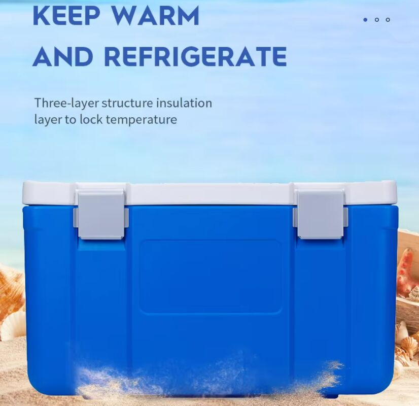FS-65L Ice Cooler Box with Easy Handling And Transport Supply One Set Ice Pack and Optional Temperature Install