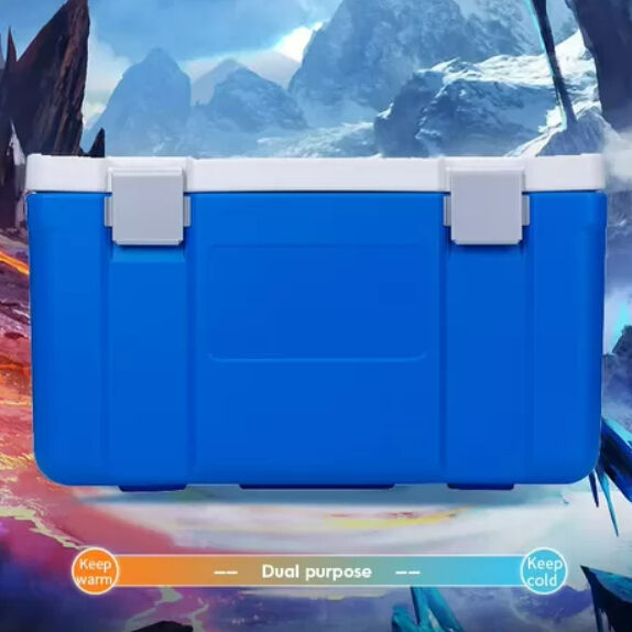 Durable Hard Cooler Ice Box with Spacious 65L Interior for Portable and Easy Carry Outdoor Adventures