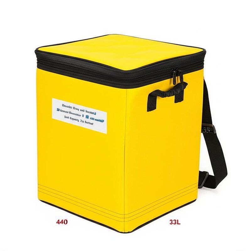 33L Capacity Soft Cooler with Medical Silver Aluminum Film Lining and 440 * 310 * 350 Mm Dimensions for Blood Transportation