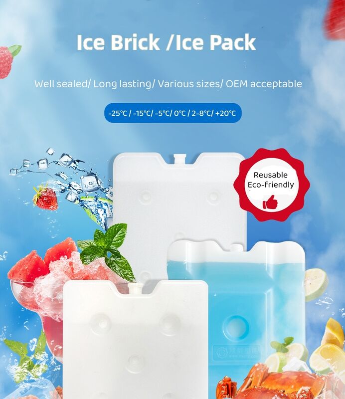Blue Or Clear Reusable Ice Block Varies Perfect For Lunch Box Cooling Ice Pack And Fresh Food Delivery Ice Box Maintaining Food