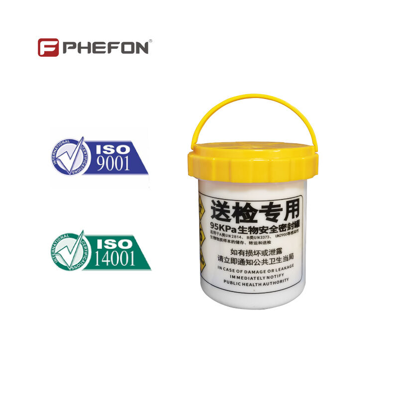 Medical Sample Transport UN3373 UN2814 Container For Biological Samples Incorporating Sealed Secondary Packaging To Facilitate Safe And Secure Sample Handling