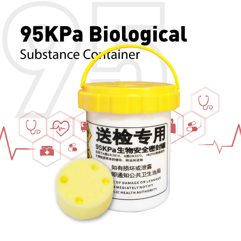 UN2814 UN3373 Box With 95 KPa  Biosafety Transport Tank IATA Packing Instruction Compliant 16cm Height For Biological Sample Shipping