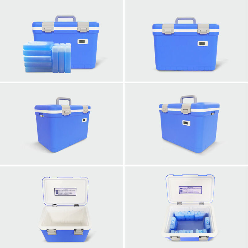 GSP Compliant Medical Insulated Cooler Box, Reusable Thermal Transport Container, Maintain Stable 2‑8°C Environment for Vaccines, Injectable Drugs, Blood Specimens and Lab Reagents for Global Medical