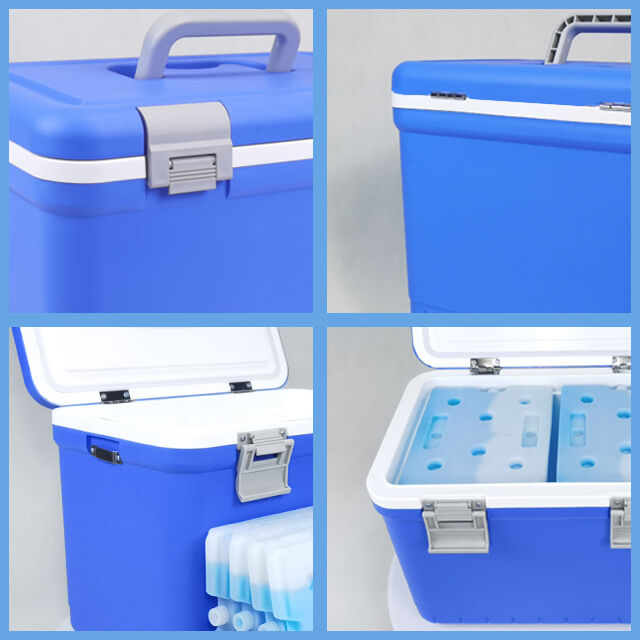 Portable Vaccine & Medicine Cooler Box, Cold‑Chain Isothermal Storage Case with Digital Temp Display, Temperature‑Maintaining Carrier for Biochemical Reagents, Clinical Specimens for Field Sampling an