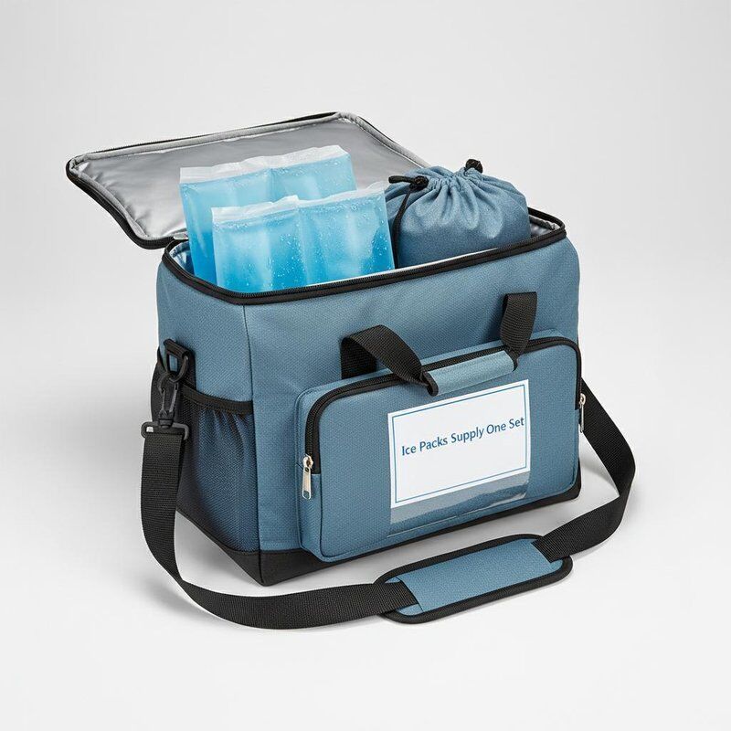 Ice Packs Supply One Set Soft Cooler Cooler Bag with Shoulder Strap and Handles Convenient Portable Cooling Solution