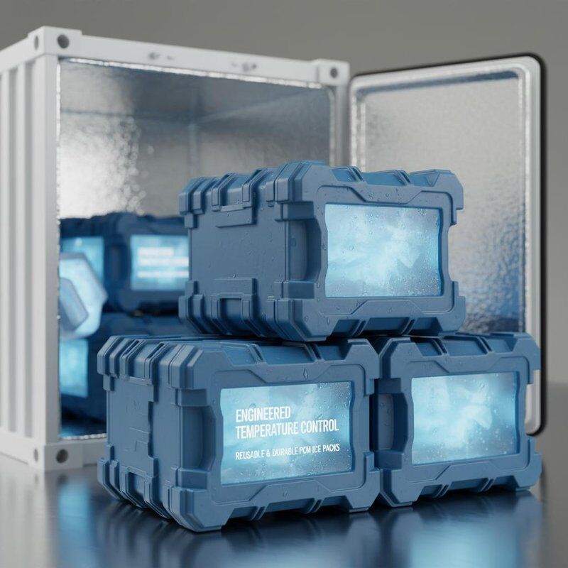 Reusable And Durable PCM Ice Packs Engineered To Maintain Precise Temperature Ranges For Sensitive Product Shipping Needs