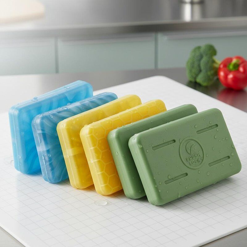 Leak Proof PCM Ice Packs Customizable Design Support Multiple Colors Including Blue Yellow Green Perfect for Food Safety
