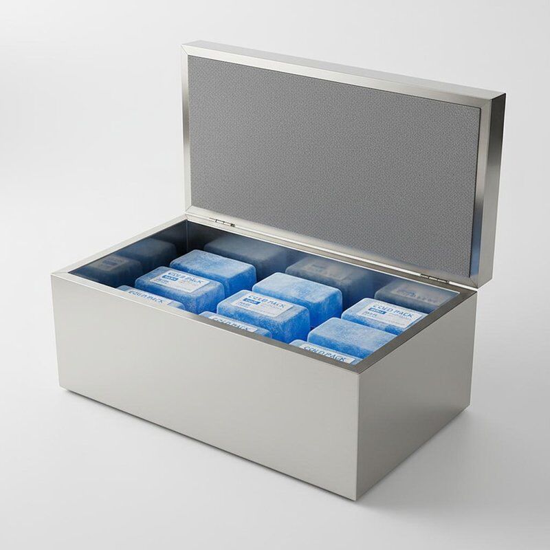 VIP Insulation Cold Box Vacuum Insulated Panel with ≥50mm Insulation Thickness Stainless Steel Liner and PCM Ice Packs