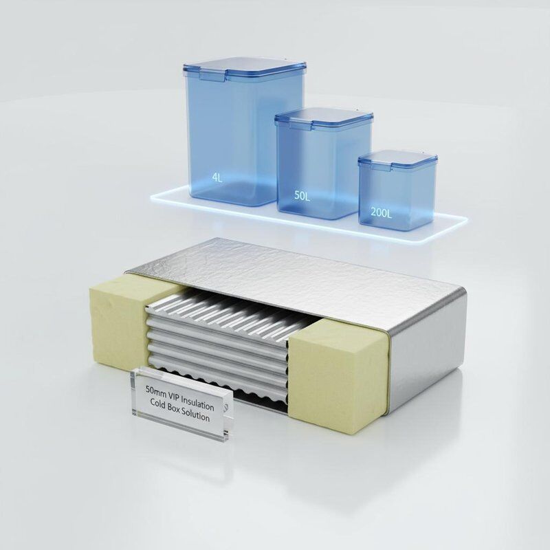 50mm Insulation Thickness Vacuum Insulated Panel with Polyurethane Foam Insulation for 4L to 200L Capacity VIP Insulation Cold Box