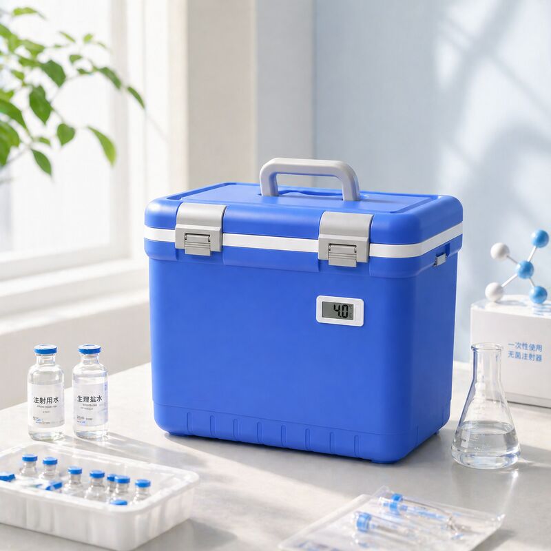 12 Liters Portable Blood Specimen Cold Chain Cooler Box Maintaining Temperature Range 2°C To 8°C Suitable For Sample Storage