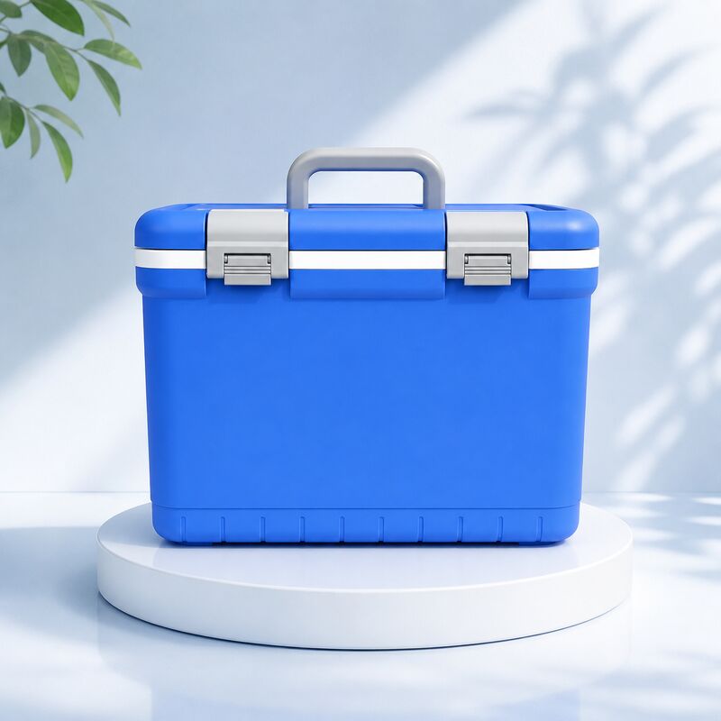 Shock Proof And Impact-resistant Medical Cooler Box with 12 Liters Capacity and Temperature Range 2°C To 8°C for Vaccine Transport