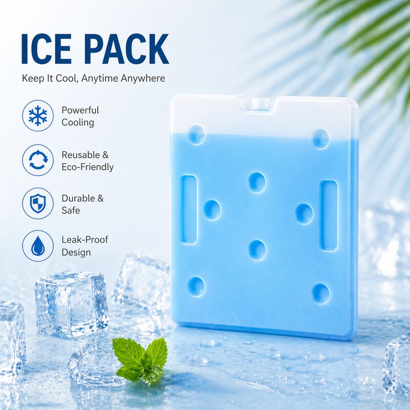Leakproof Gel Ice Pack Reusable Non Toxic Safety Features Support Customize Suitable for Food Shipping Medical and Sports Recovery