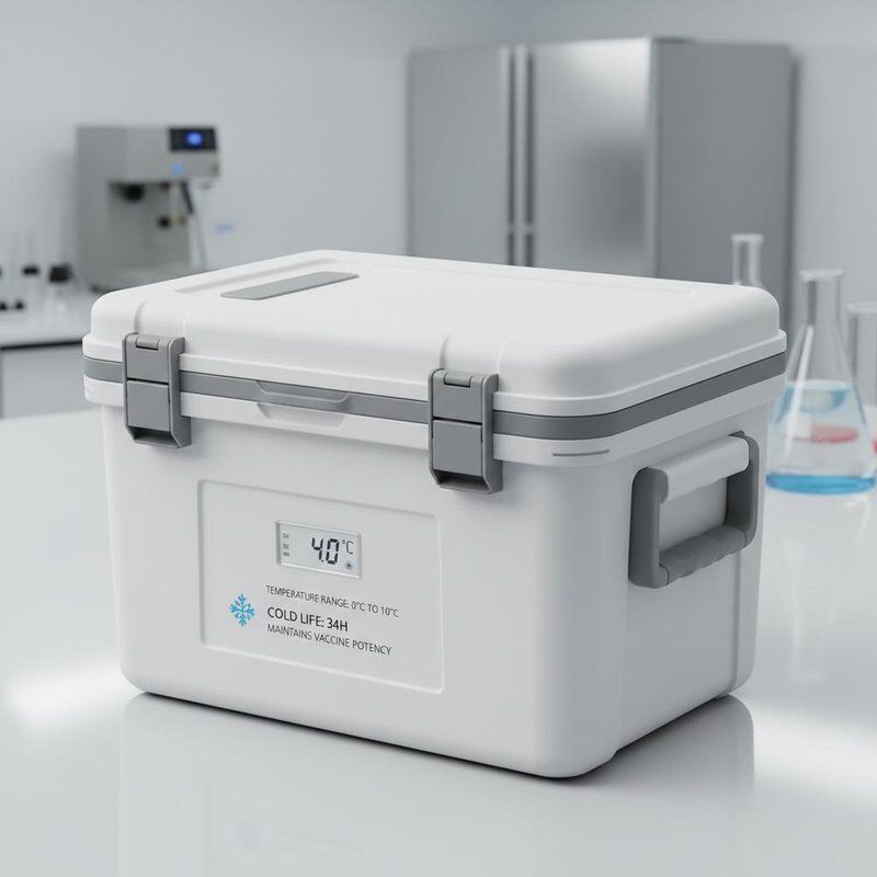 Temperature range 0°C To 10°C Vaccine Storage Container Featuring Cold Life 34h Designed for Maintaining Vaccine Potency