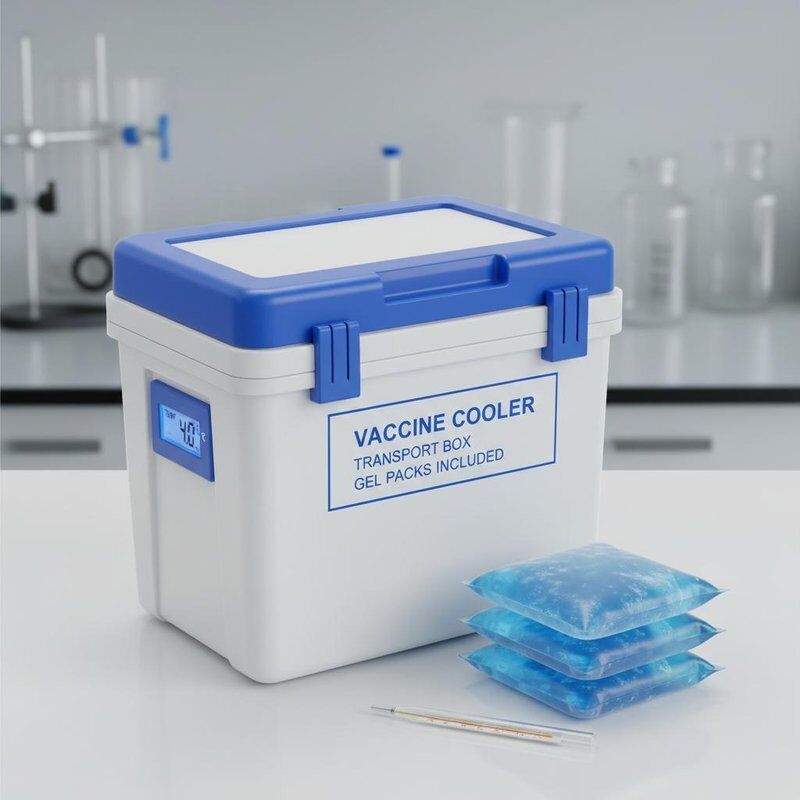 308308300 Mm Vaccine Cooler Box Vaccine Transport Box Comes with One Set Gel Packs Designed to Maintain Vaccine Potency