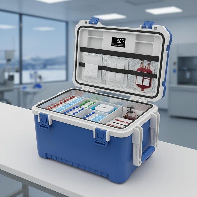 Vaccine Medicine Cold Storage Box Vaccine Cooler Box Medical Blood Vaccine Cold Chain Storage Vaccine Transport Box Solution