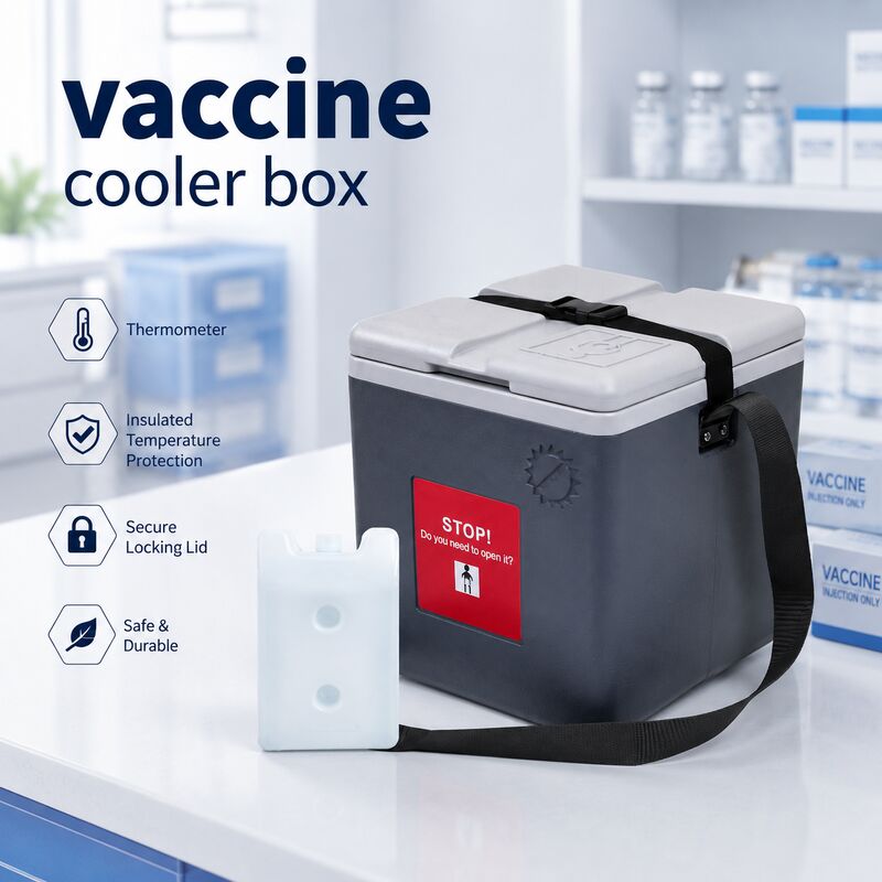 Phefon Brand Portable Vaccine Transport Cooler Box Designed With Polyurethane Foam Insulation To Protect Vaccine During Transport Medical Cooler Box