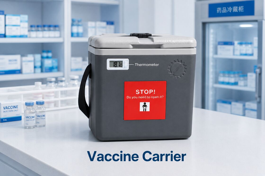 1.5 Liters Capacity Vaccine Transport Cooler Temperature Retention Ensuring Safe Delivery Of Vaccines In Medical Logistics Customize Support