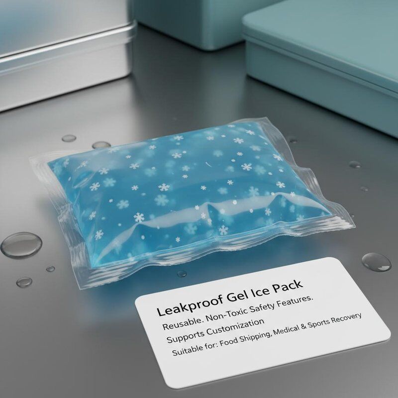 Leakproof Gel Ice Pack Reusable Non Toxic Safety Features Support Customize Suitable for Food Shipping Medical and Sports Recovery