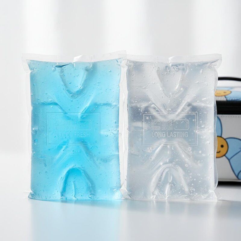 Lunch Box Cooling Ice Pack Gel Ice Pack Reusable Long Lasting Blue Or Clear Fresh Food Delivery Ice Box Cooling Solution
